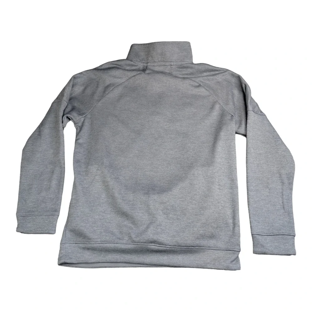 Adidas Climalite Mens Quarter Zip Pullover‎ Jacket Gray GR0734 Pockets Mens Sz L